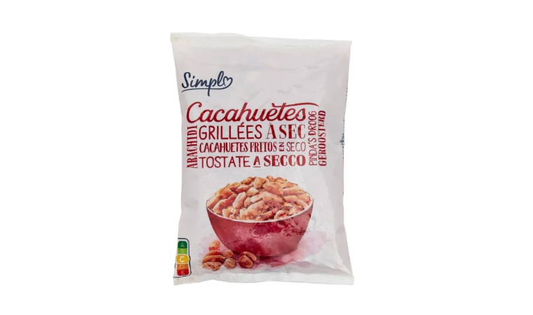 Cacahuètes grillées à sec