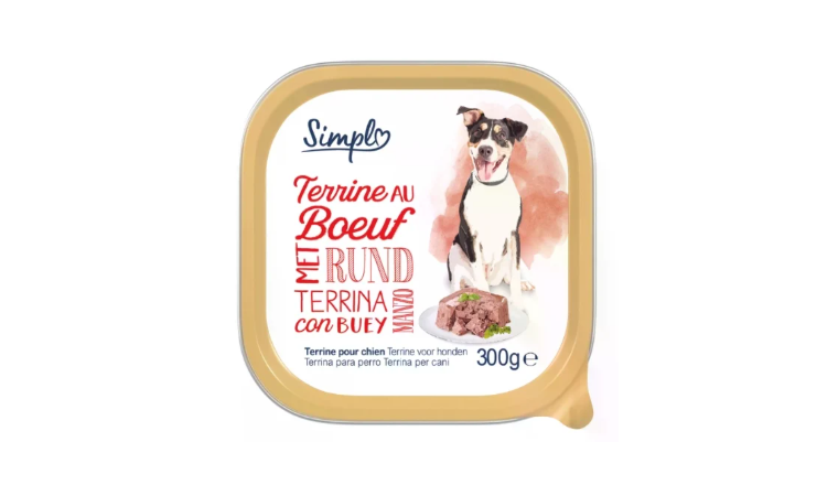 Patée pour chien au bœuf 